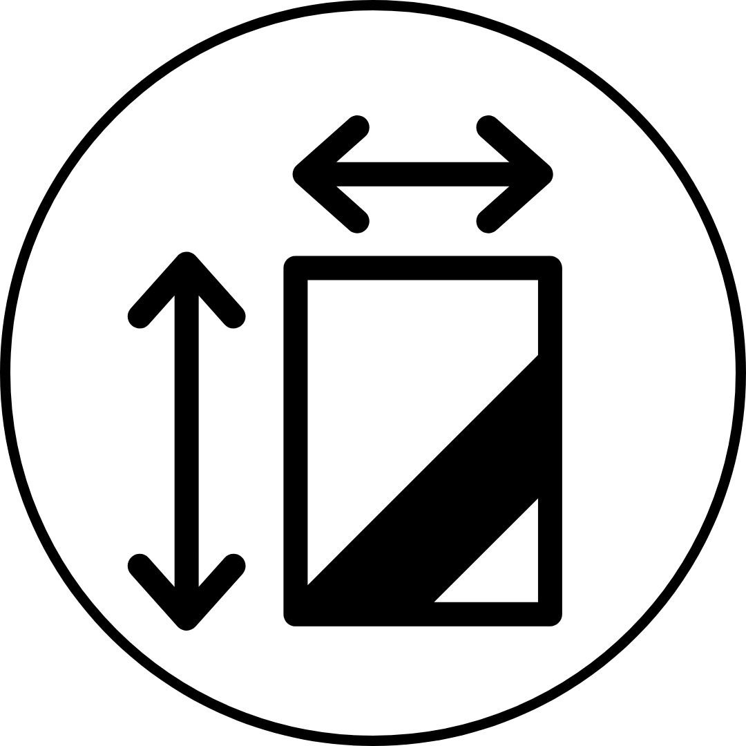 Complete Flexibility on Dimensions Icon