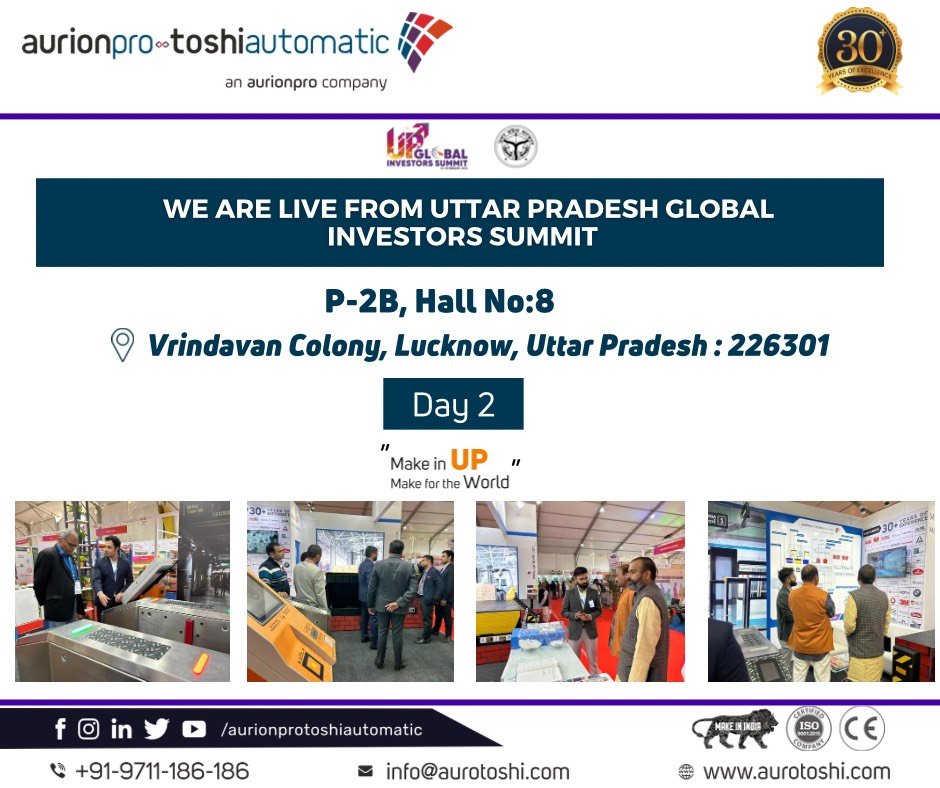 Aurionpro Toshi Automatic Systems At UP Global Investors Summit 2023