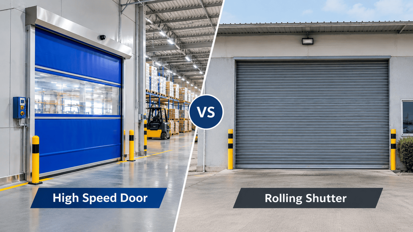 High Speed Door vs Rolling Shutter: Differences, Uses & Selection Guide