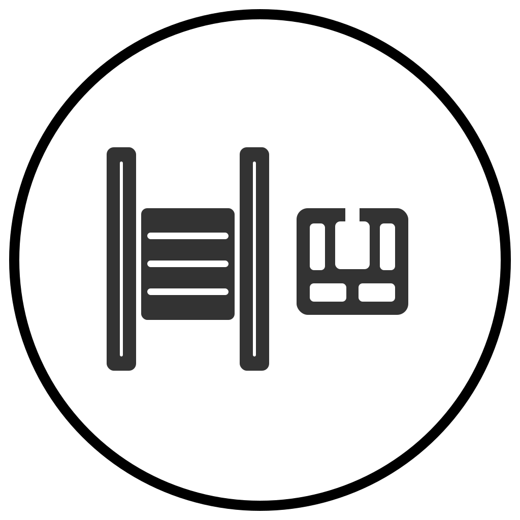 Extruded aluminium side guides Icon
