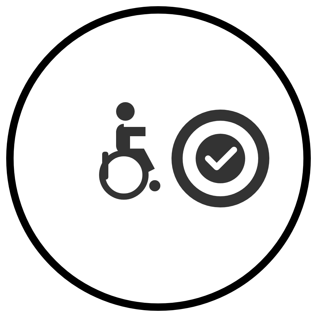 900 mm Accessible Passage Icon